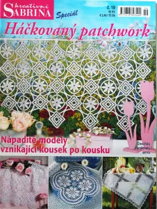 Háčkovaný patchwork č. 19 -CZ-