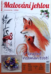 Malování jehlou 3/2018 -CZ- časopis pro křížk.výšivku - dvouměsíčník
