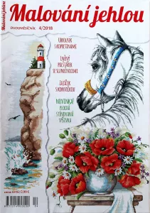 Malování jehlou 4/2018 -CZ- časopis pro kř.výšivku - dvouměsíčník