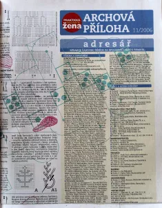 Praktická žena 11/2006 - časopis s archovou přílohou Praktická žena 11/2006 - archová příloha nepoužitá