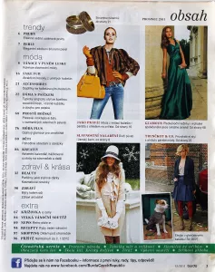 Burda 12/2011 -CZ- časopis se střihy Burda 12/2011 -CZ- obsah časopisu