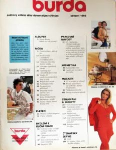 Burda 3/1992 -CZ- obsah časopisu