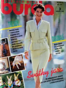 Burda 3/1993 -CZ- časopis se střihy