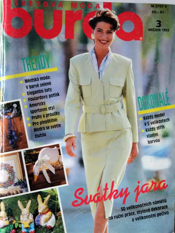 Burda 3/1993 -CZ- časopis se střihy