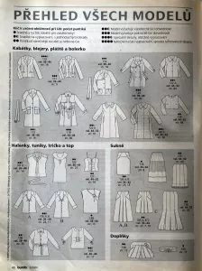 Burda 3/2009 -CZ- přehled střihů 1