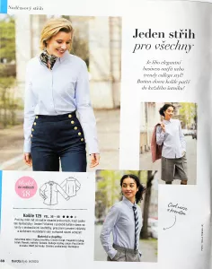 Burda style 9/2023 -CZ- časopis se střihy Burda 9/2023 -CZ- ukázka z časopisu 6