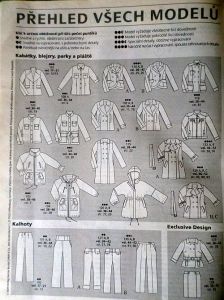 Burda 1/2009 - přehled střihů