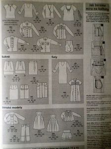 Burda 1/2009 - přehled střihů 2