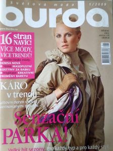 časopis Burda 1/2009 v češtině