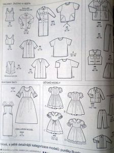 Burda 4/1996 -CZ- časopis se střihy