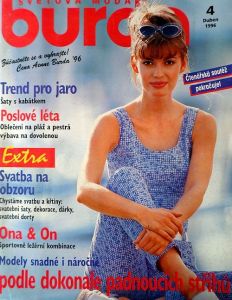 Burda 4/1996 -CZ- časopis se střihy