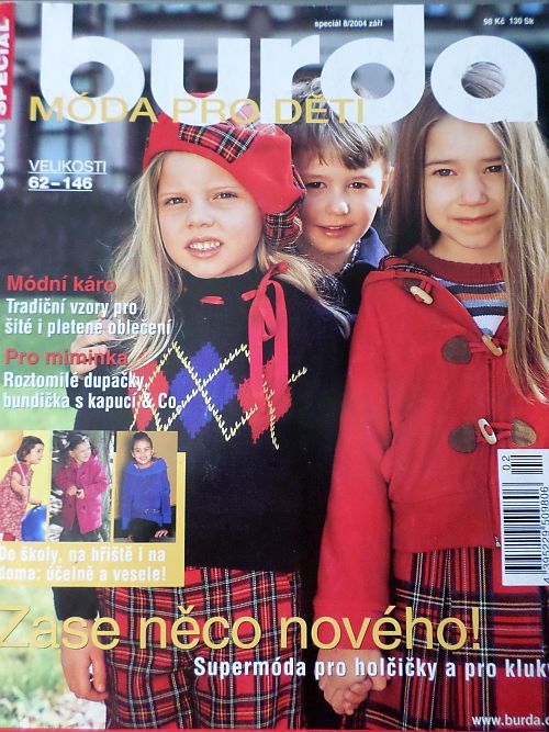 Burda - Móda pro děti 8/2004 v češtině se střihy