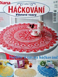 Časopis Háčkování - Filetové vzory č. 77 -CZ-