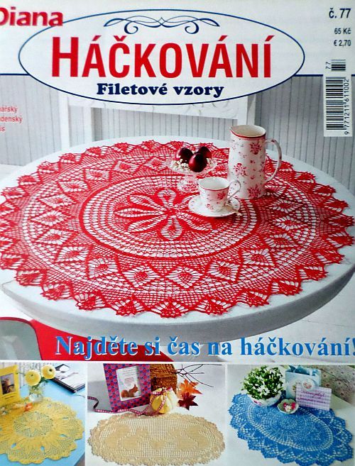 Časopis Háčkování - Filetové vzory č. 77 -CZ-