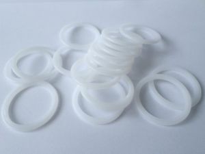 Kroužky na záclony - Ø34 mm plastové mléčné