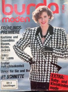 časopis Burda 2/1987 v němčině