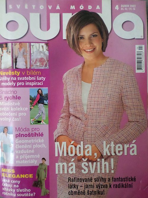 časopis Burda 4/2002 v češtině