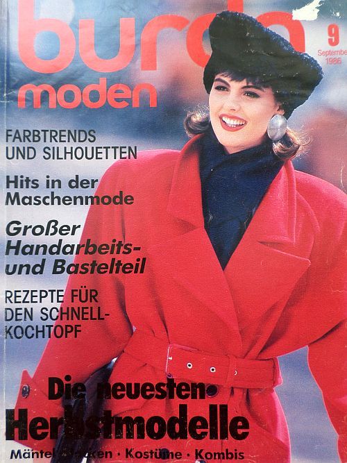 Burda 9/1986 v němčině