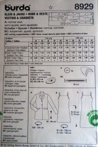 Střih BURDA - Dámské šaty a sako vel. 34-42