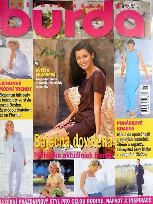 Burda 6/1999 - časopis se střihovou přílohou v češtině