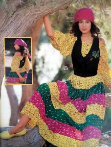 Burda 7/1989 - ukázka modelu z časopisu