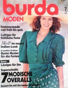 Burda 7/1989 -N- časopis se střihovou přílohou