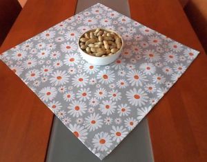 Kopretina - čtvercový ubrus na stůl 50x50cm | Kopretina - čtvercový ubrus 50x50cm - sv. šedý, Kopretina - čtvercový ubrus 50x50cm - tm.modrý