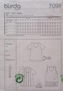 Střih BURDA - Dámské tričko, halenka a kabátek vel. 44-60