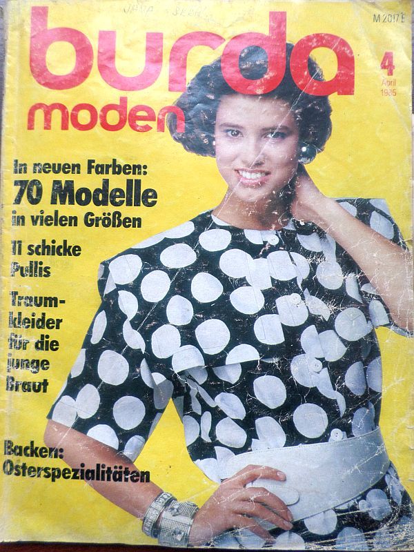 Burda 4/1985 RETRO v němčině