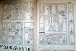 Burda 4/1999 - přehled modelů a střihů