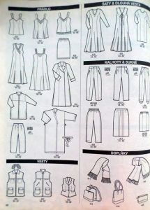 Burda - Móda pro plnoštíhlé 4/95 - přehled modelů 2