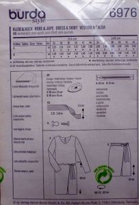 Střih BURDA - Dámské volné šaty a zavinovací sukně vel. 34-44