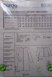 Střih BURDA - Dámský kabátek a sako vel. 34-44