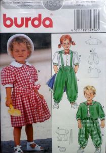 Střih Burda - dívčí šaty a čepička