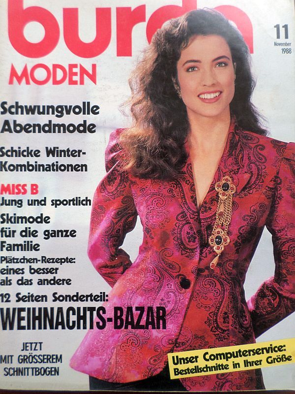 Burda 11/1988 časopis