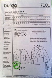 Střih BURDA - Dámské sako pro plnoštíhlé vel. 44-60