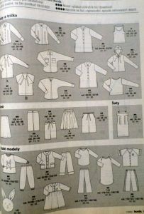 Burda 1/2002 - ukázka střihů