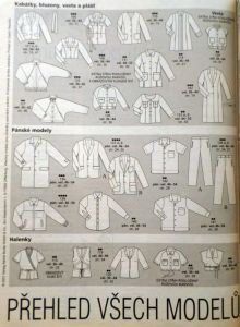 Burda 2/2001 - přehled střihů
