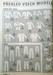 Burda 2/2002 - přehled střihů